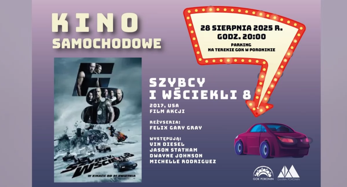 Pożegnanie lata z Letnim Kinem Samochodowym - ostatni seans 28 sierpnia
