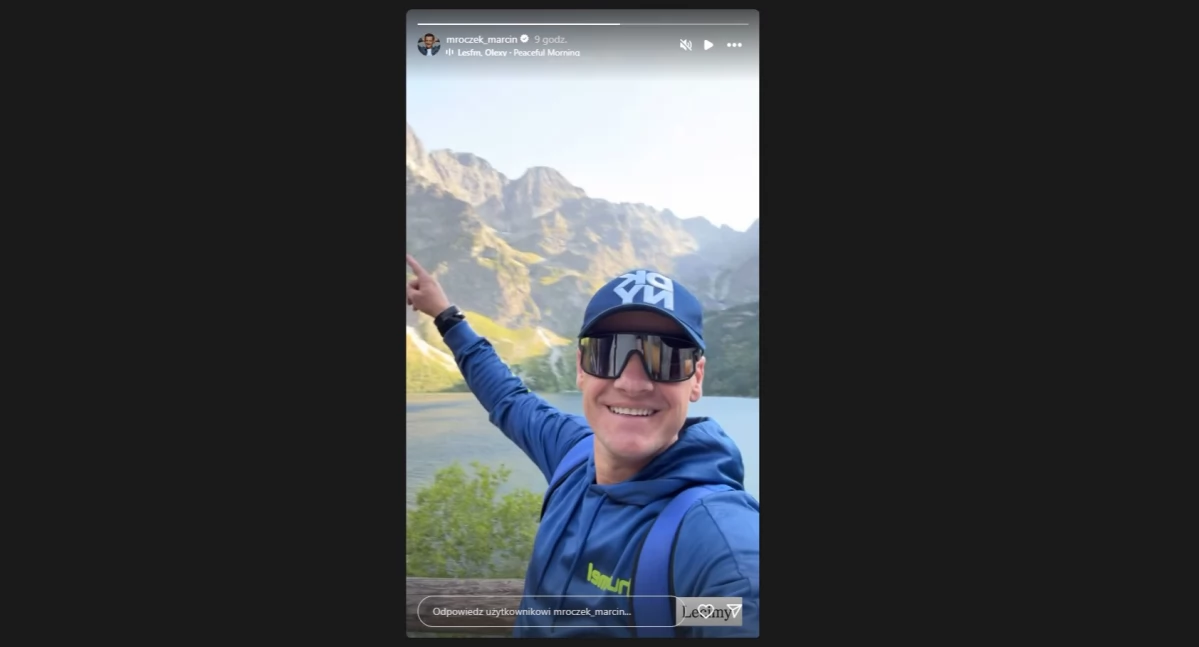 Marcin Mroczek odwiedził Morskie Oko 