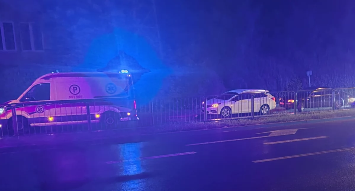Wieczorna kolizja na al. Tysiąclecia - na miejscu ratownicy i policja