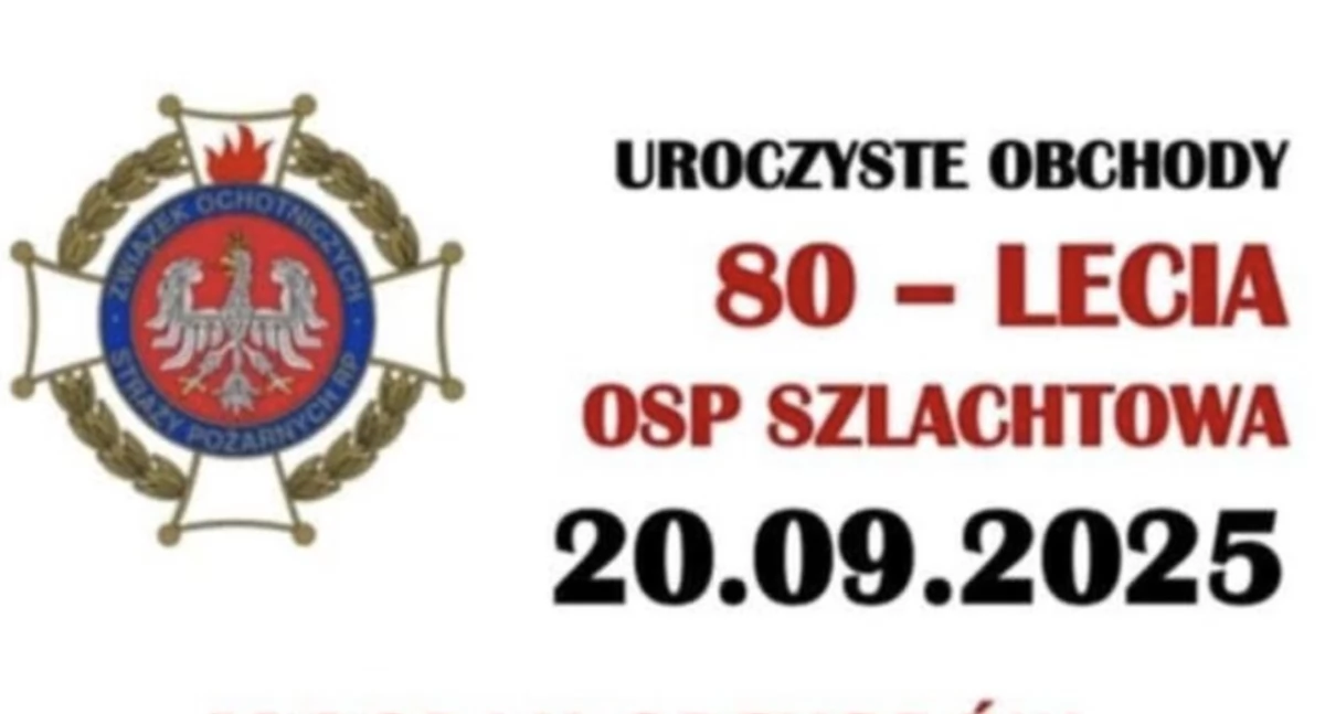 80 lat Ochotniczej Straży Pożarnej w Szlachtowej. Wyjątkowa uroczystość dla druhów i mieszkańców
