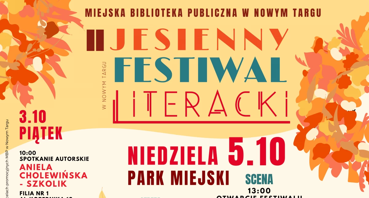 2. Jesienny Festiwal Literacki w Nowym Targu 