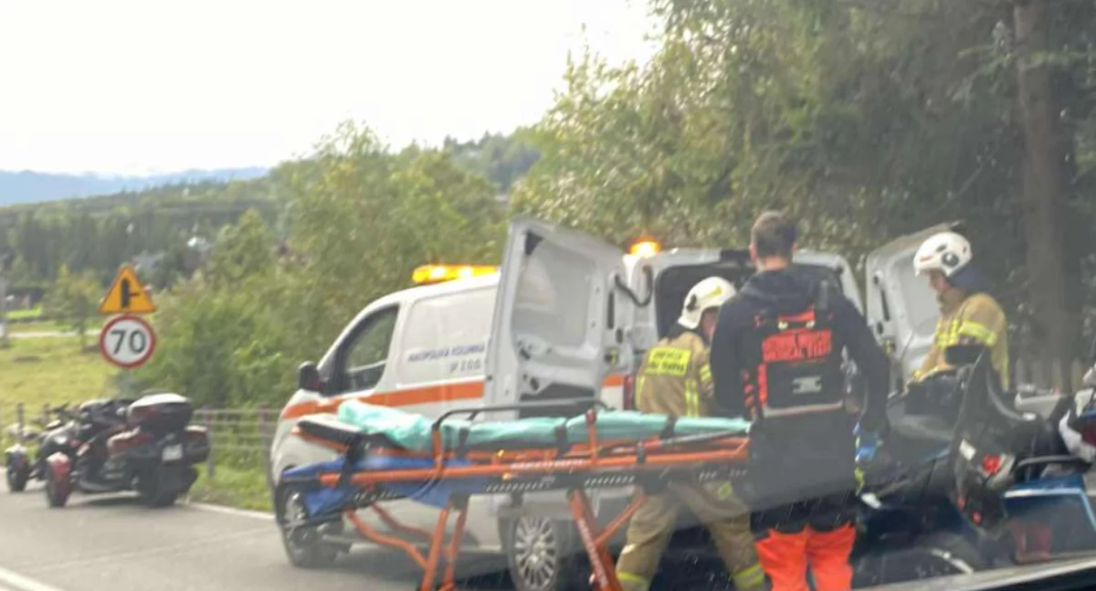 Dwie osoby poszkodowane w zdarzeniu w Jurgowie