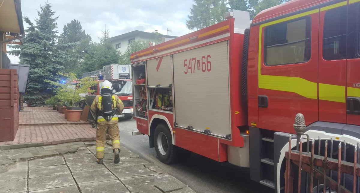 Pożar w Białym Dunajcu – szybka akcja strażaków uratowała dom
