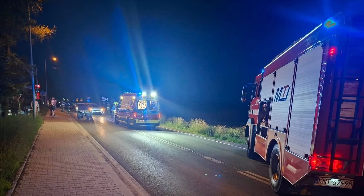 Zderzenie samochodu z quadem w Jabłonce - jedna osoba trafiła do szpitala