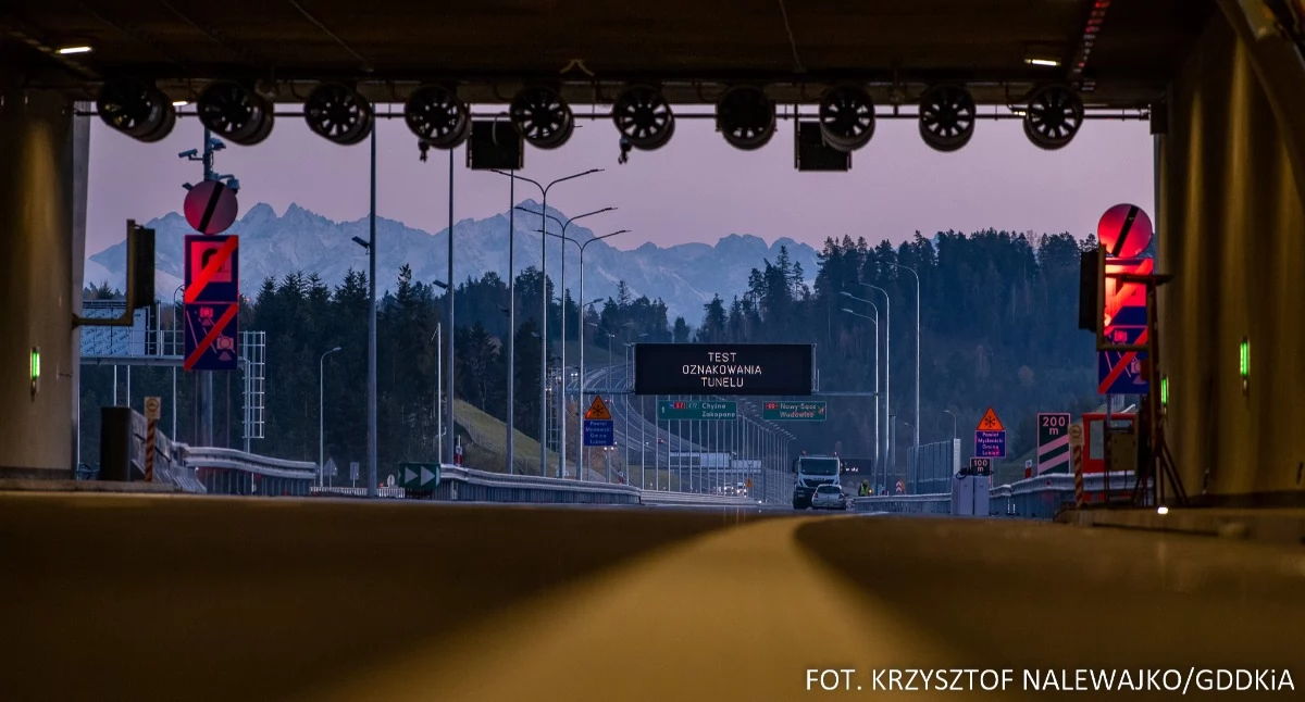 Nocne zamknięcia tunelu na zakopiance. Kierowcy pojadą objazdami