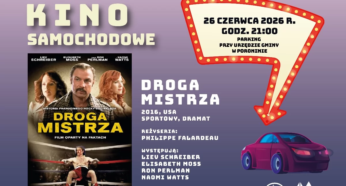 Letni seans pod gwiazdami w Poroninie. Kino samochodowe wraca z darmowym pokazem