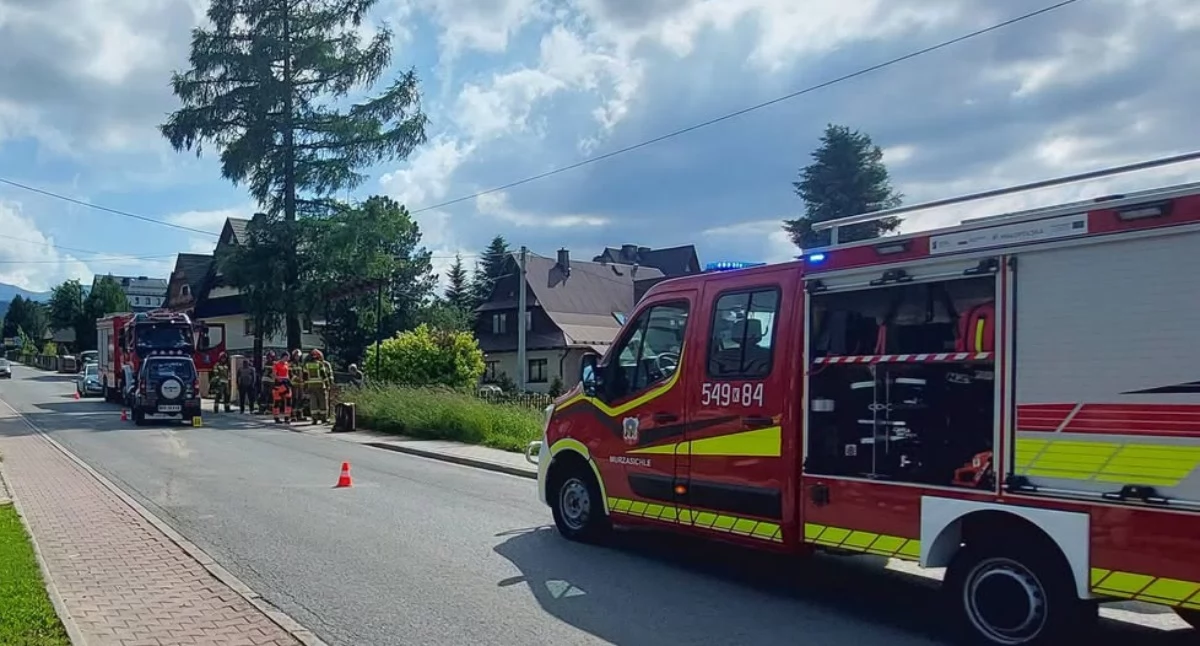 Spłoszony koń wbiegł pod samochód w Murzasichlu. Jedna osoba wymagała pomocy