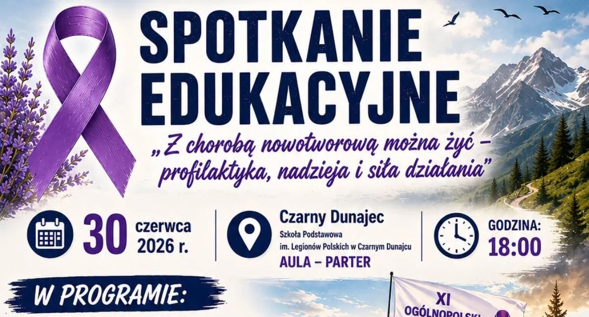 Spotkanie edukacyjne o profilaktyce nowotworowej w Czarnym Dunajcu