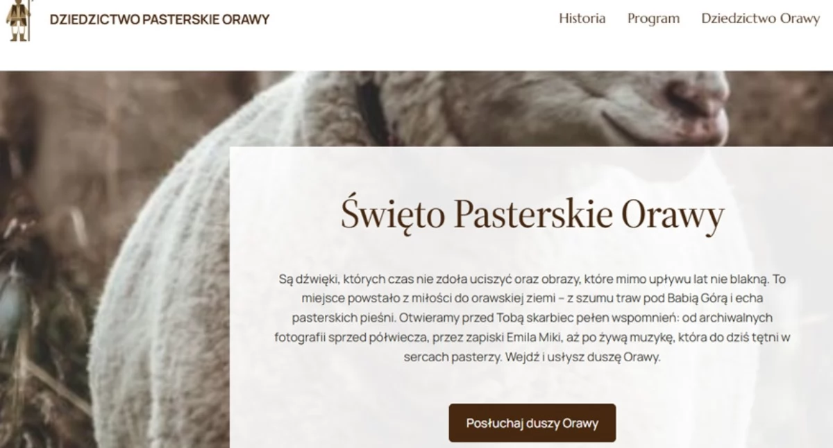 Nowa strona internetowa na jubileuszowe Święto Pasterskie - Orawa gromadzi swoje dziedzictwo w jednym miejscu