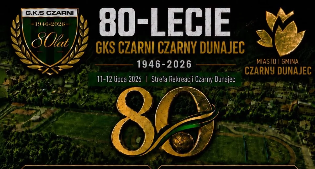 GKS Czarni Czarny Dunajec świętuje 80-lecie - przed klubem wyjątkowy jubileusz