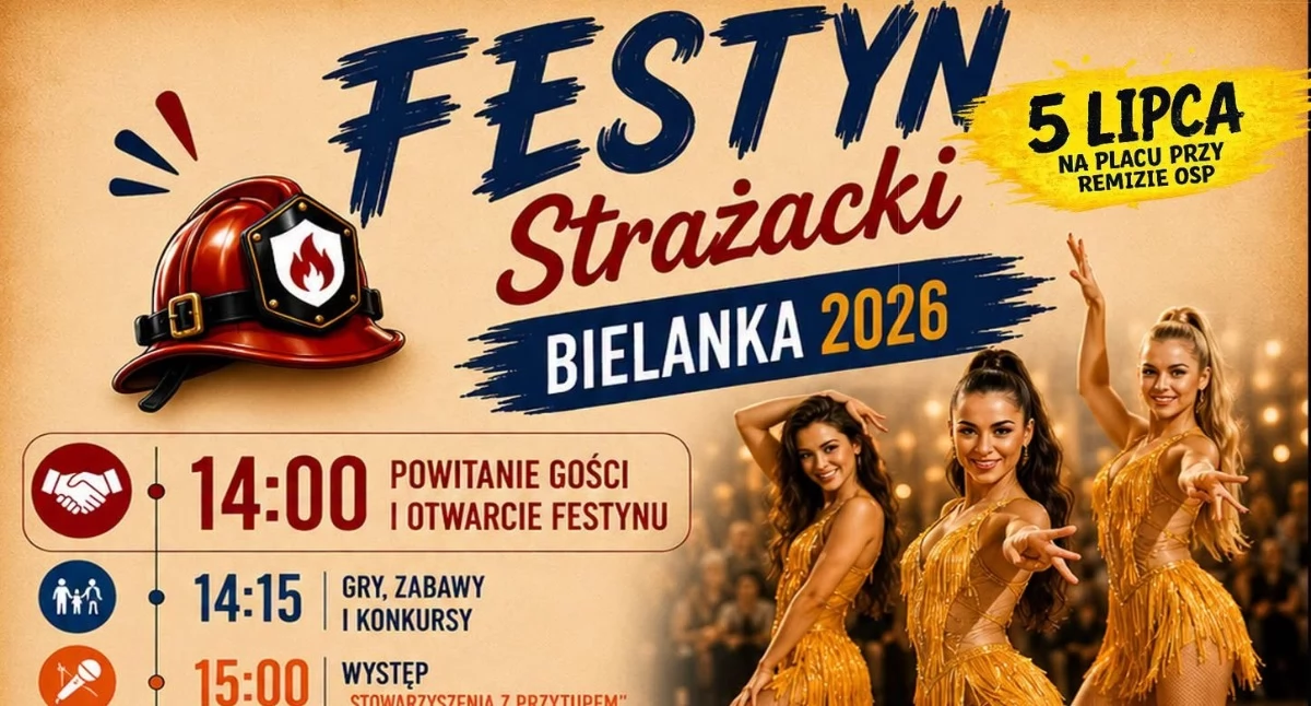 Festyn Strażacki w Bielance - muzyka, konkursy i moc atrakcji dla całych rodzin 