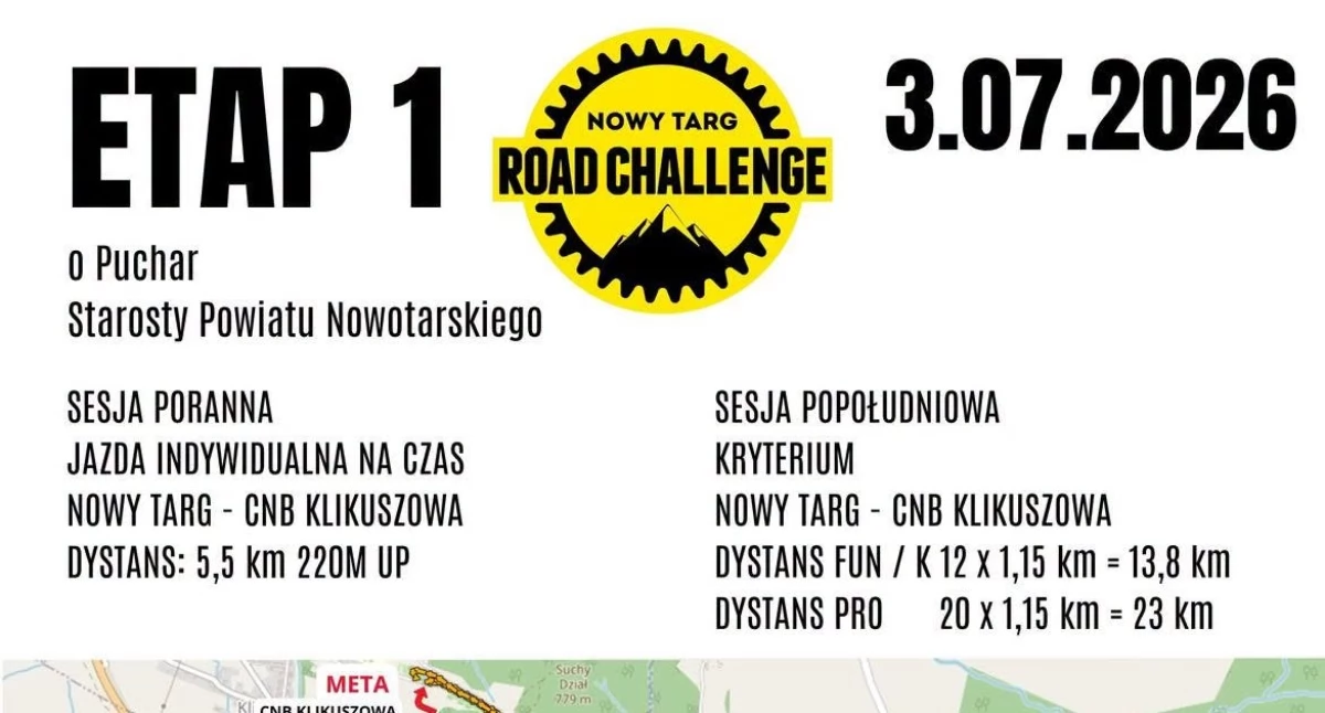Pierwszy etap Nowy Targ Road Challenge zapowiada emocje. W Klikuszowej wyłonią się pierwsi liderzy