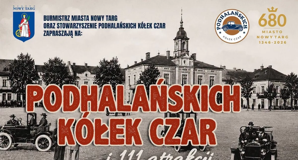Zabytkowe auta i motocykle wracają do Nowego Targu. Na Rynku zaplanowano wyjątkowe wydarzenie