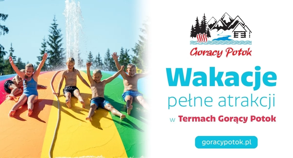 Wakacje w Termach Gorący Potok. Sprawdź harmonogram atrakcji na każdy dzień tygodnia