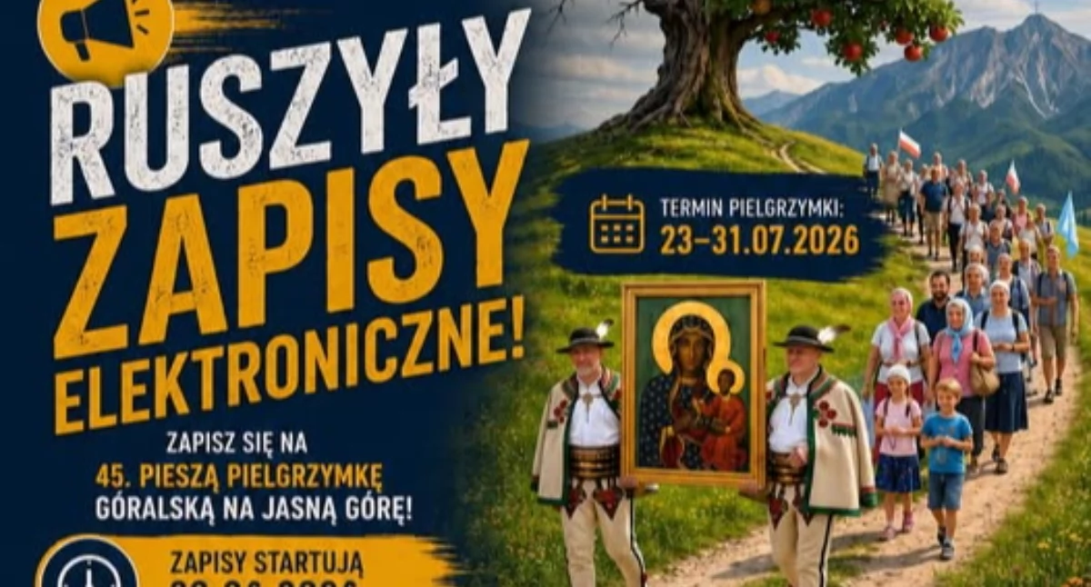 Dziewięć dni modlitwy i ponad 200 kilometrów drogi - trwają zapisy na Góralską Pielgrzymkę