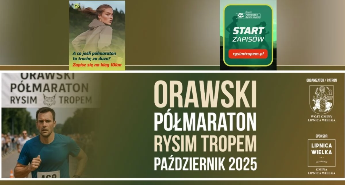  Półmaraton Rysim Tropem poprowadzi przez malowniczą Orawę.