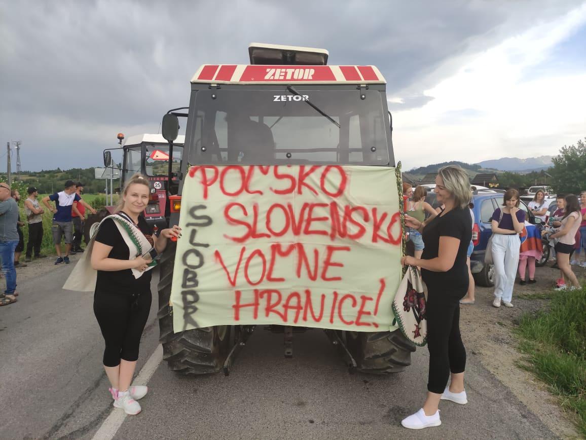 Protest Słowaków na granicy w Chochołowie (zdjęcia i film)