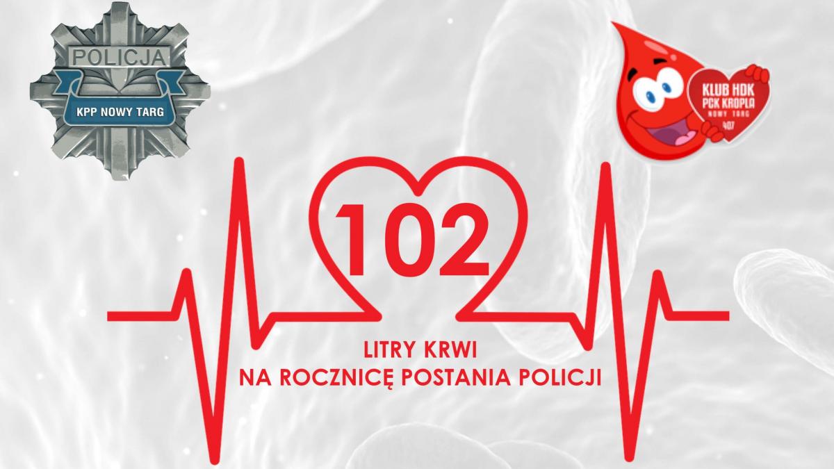 Oddaj krew w Komendzie Powiatowej Policji w Nowym Targu