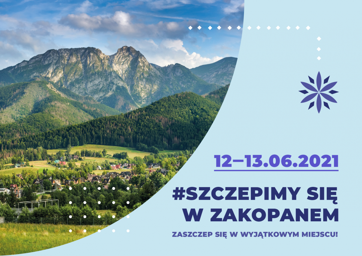 Szczepienia w plenerze na Krupówkach