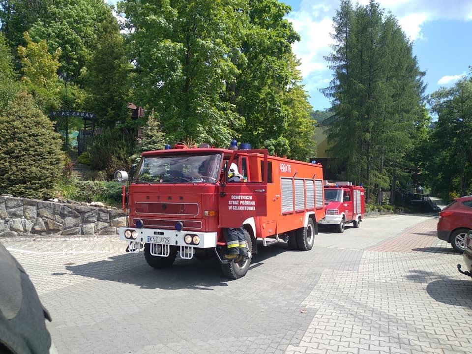 Pożar instalacji w hotelu