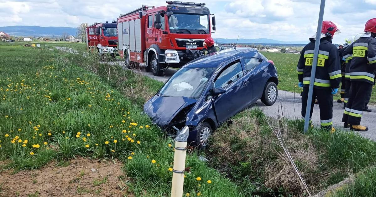Zderzenie na ścieżce rowerowej (zdjęcia)