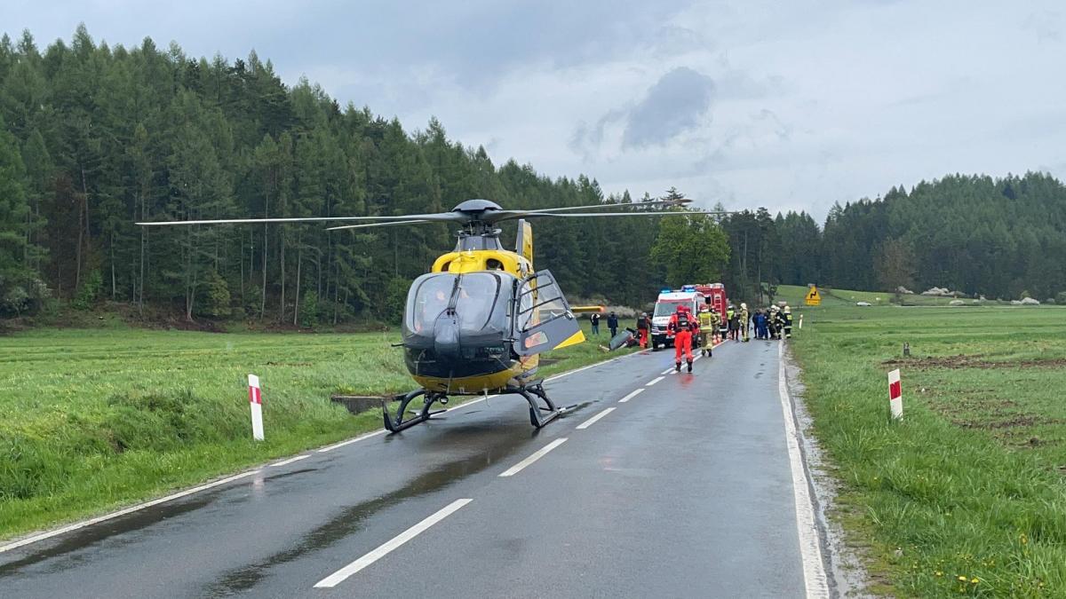Groźny wypadek na Spiszu - mężczyzna zabrany śmigłowcem