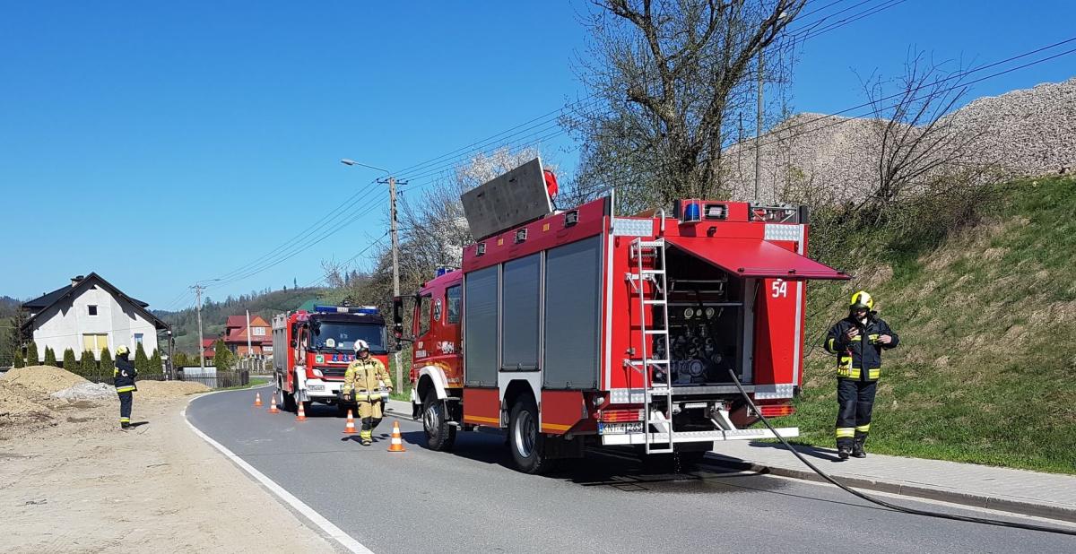 Pożar zarośli i traw (zdjęcia)