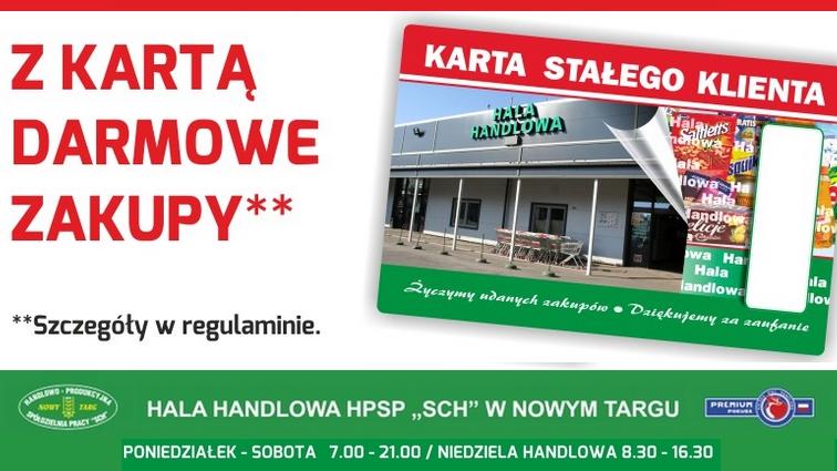Rób zakupy z Kartą Stałego Klienta w Hali Handlowej