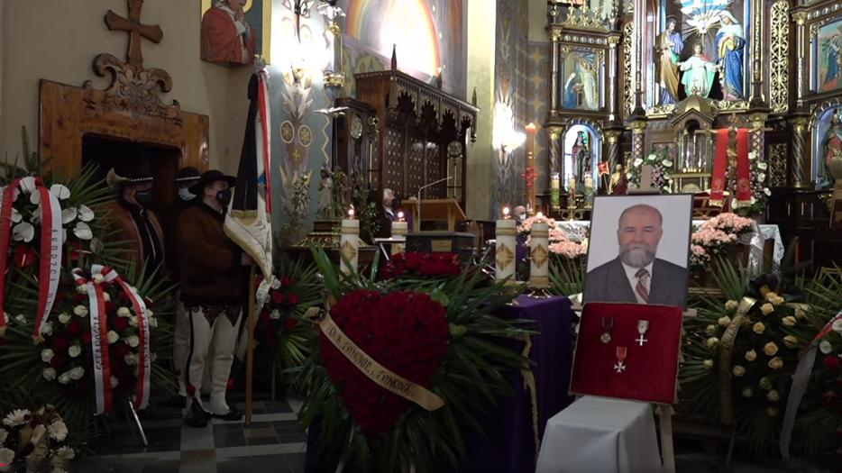 Transmisja z ostatniego pożegnania Jerzego Zacharki, wicestarosty tatrzańskiego
