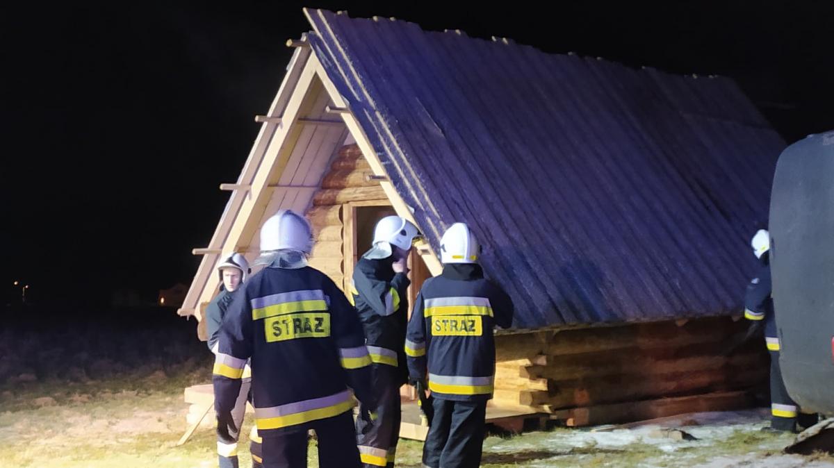 Pożar bacówki (zdjęcia)