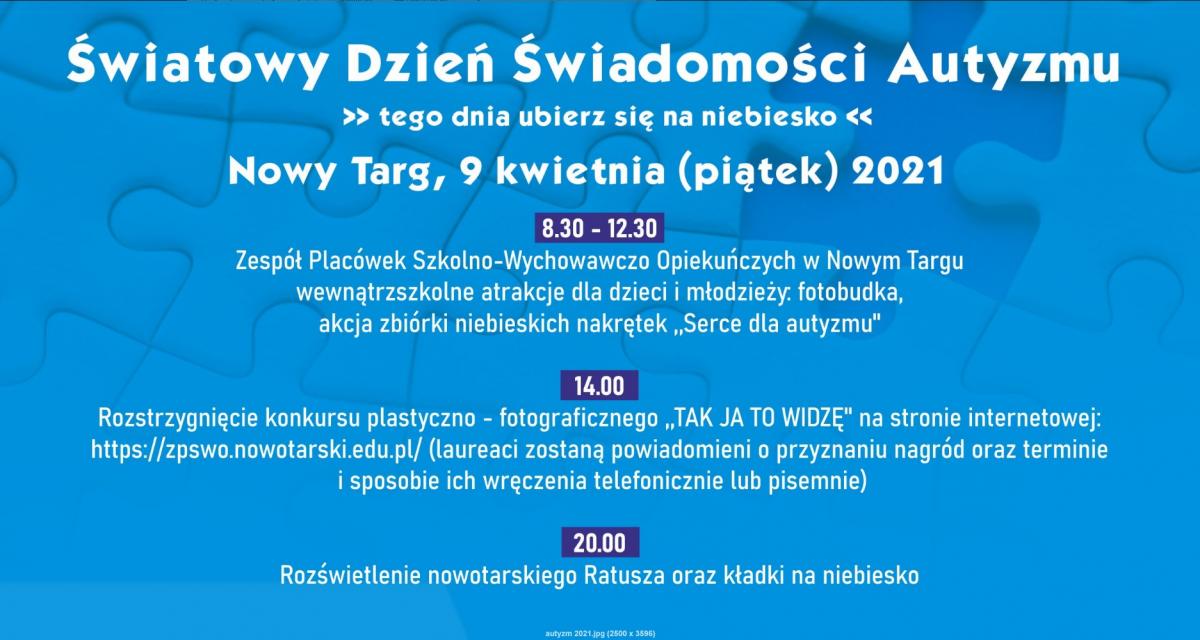 Światowy Dzień Świadomości Autyzmu – tego dnia ubierz się na niebiesko!