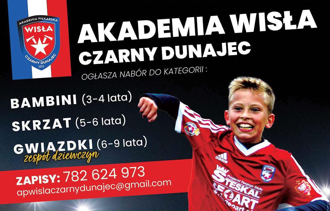 Akademia Piłkarska Wisła Czarny Dunajec ogłasza nabór dla młodych miłośników piłki nożnej