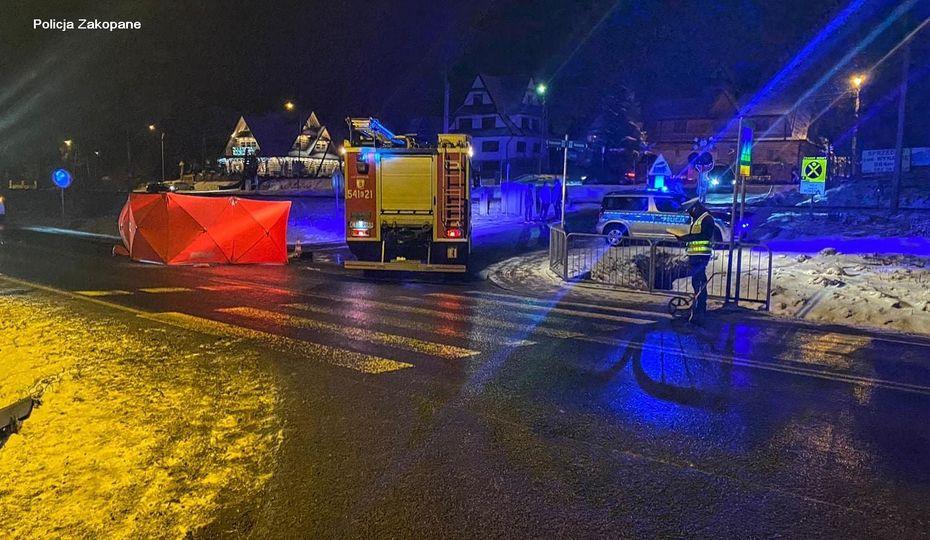 Tatrzańska policja poszukuje świadków tragicznego wypadku w Poroninie