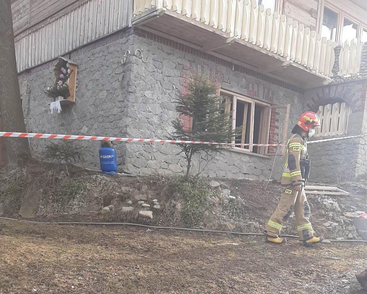 Mogło dojść do tragedii - rozszczelnienie butli gazowej w Groniu (zdjęcia)