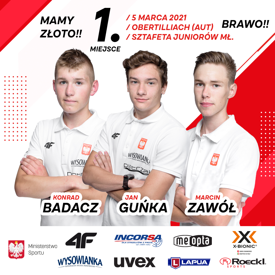 Jan Guńka, Konrad Badacz i Marcin Zawół mistrzami świata