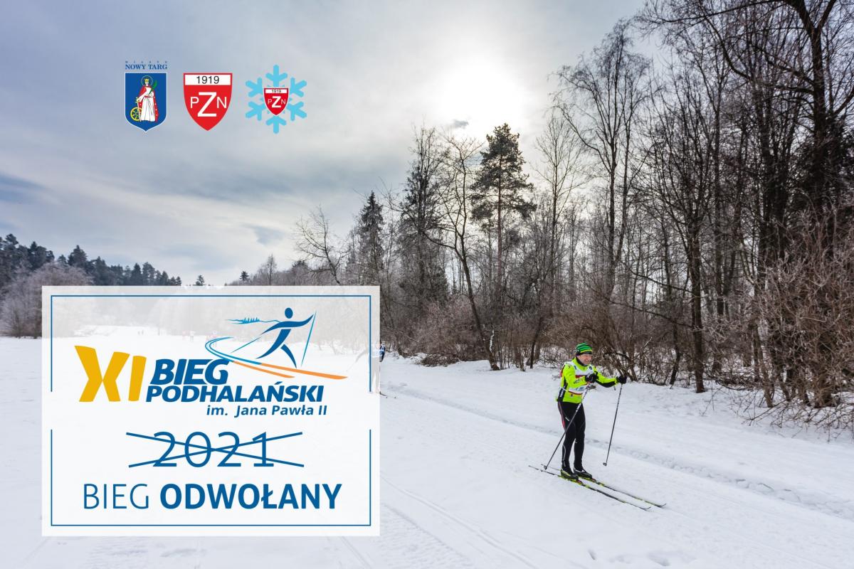 Odwołano XI Bieg Podhalański
