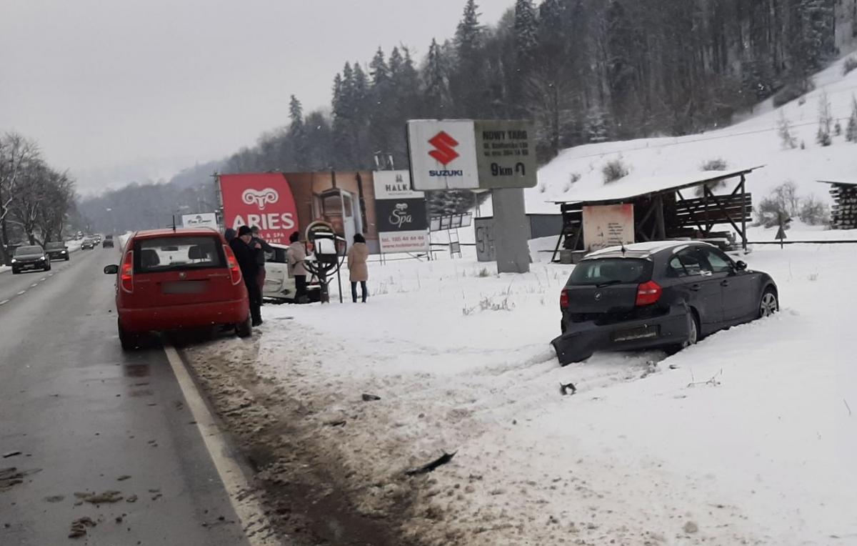 Trudne warunki na drogach powiatu tatrzańskiego (zdjecia)