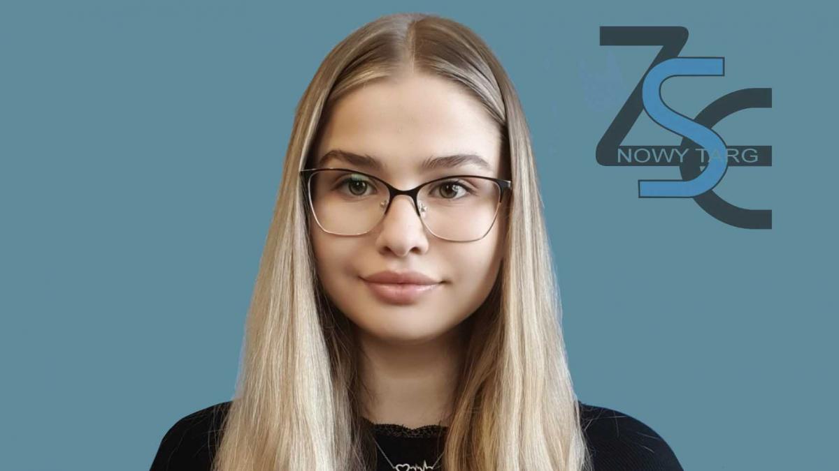 Julia Kołat z Zespołu Szkół Ekonomicznych w etapie finałowym Olimpiady Wiedzy Hotelarskiej