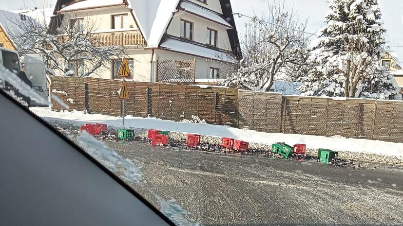 Rozlało się piwo - niecodzienna sytuacja w Zaskalu