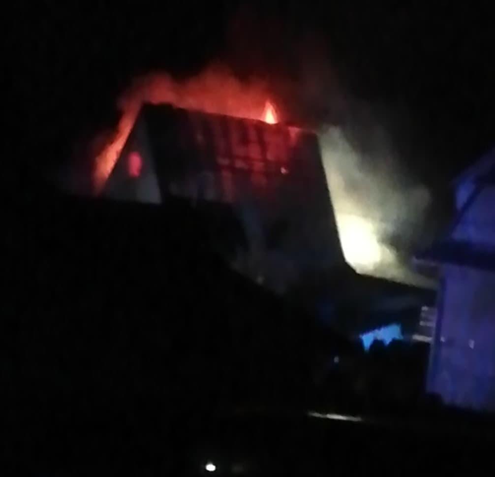 Groźny pożar w Maniowach (zdjęcia)
