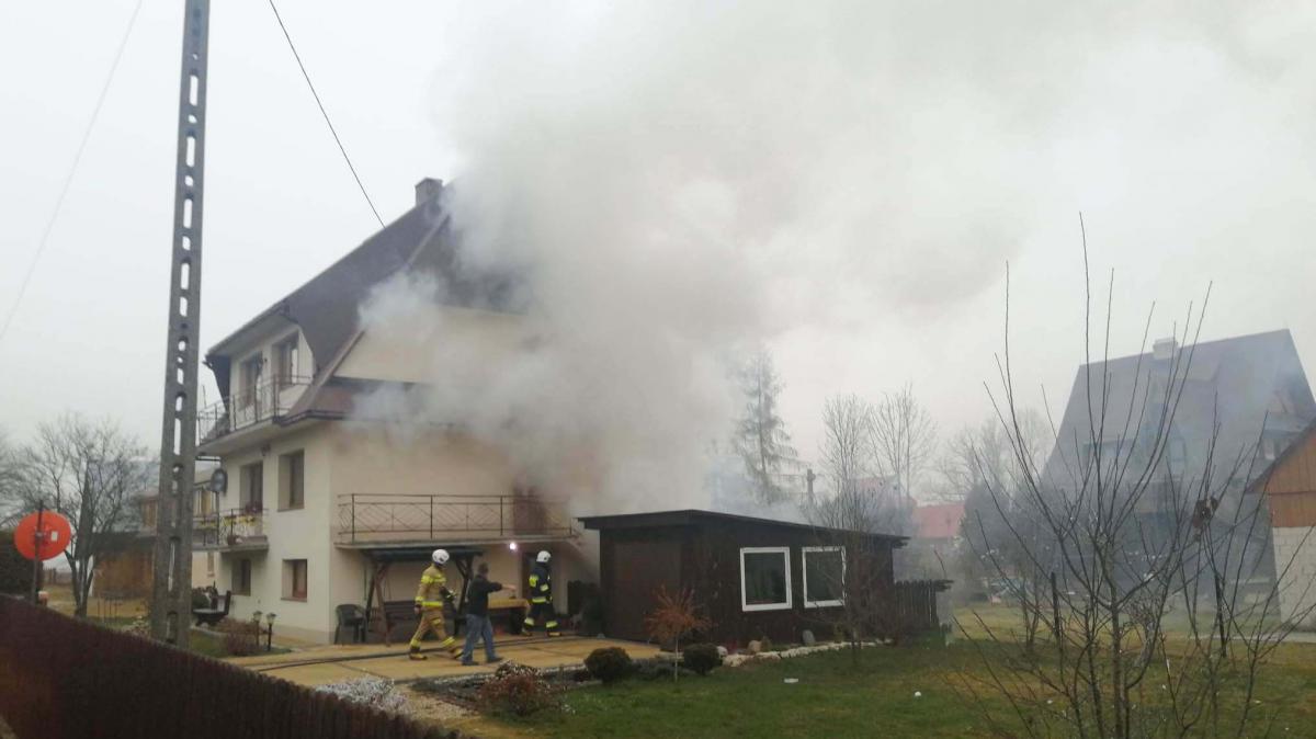 Pożar w Podczerwonem (zdjęcia)