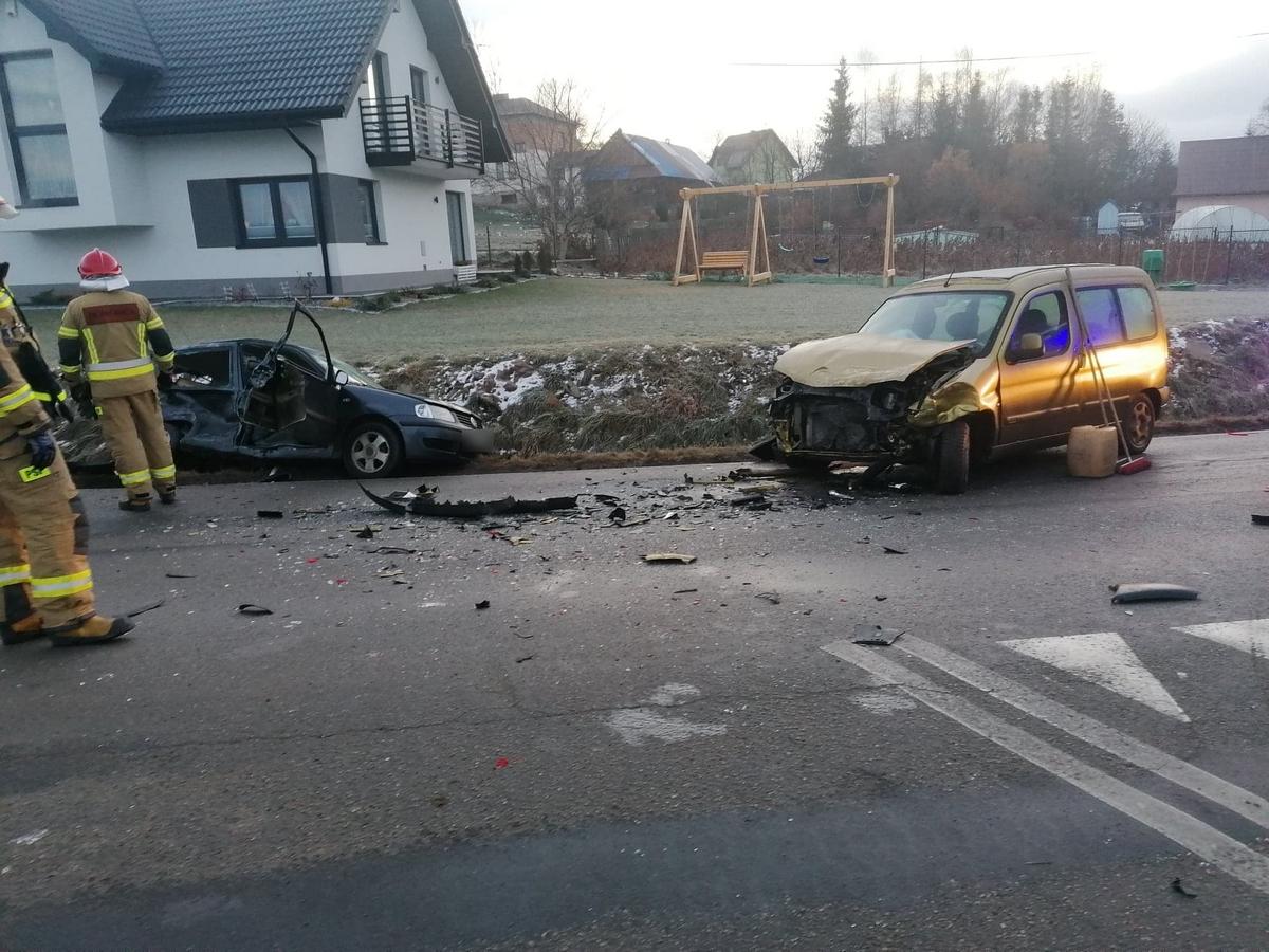 Groźne zderzenie w Spytkowicach