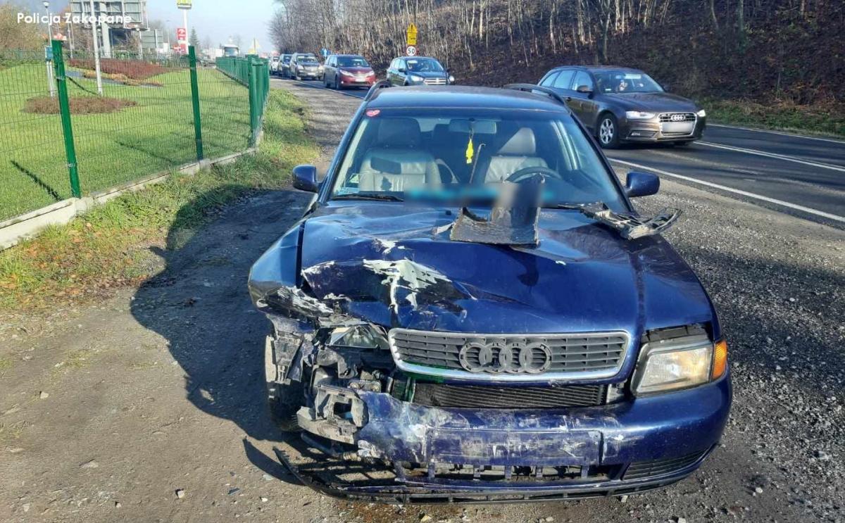 Kilka kolizji w powiecie tatrzańskim - czas wymianę opon na 
