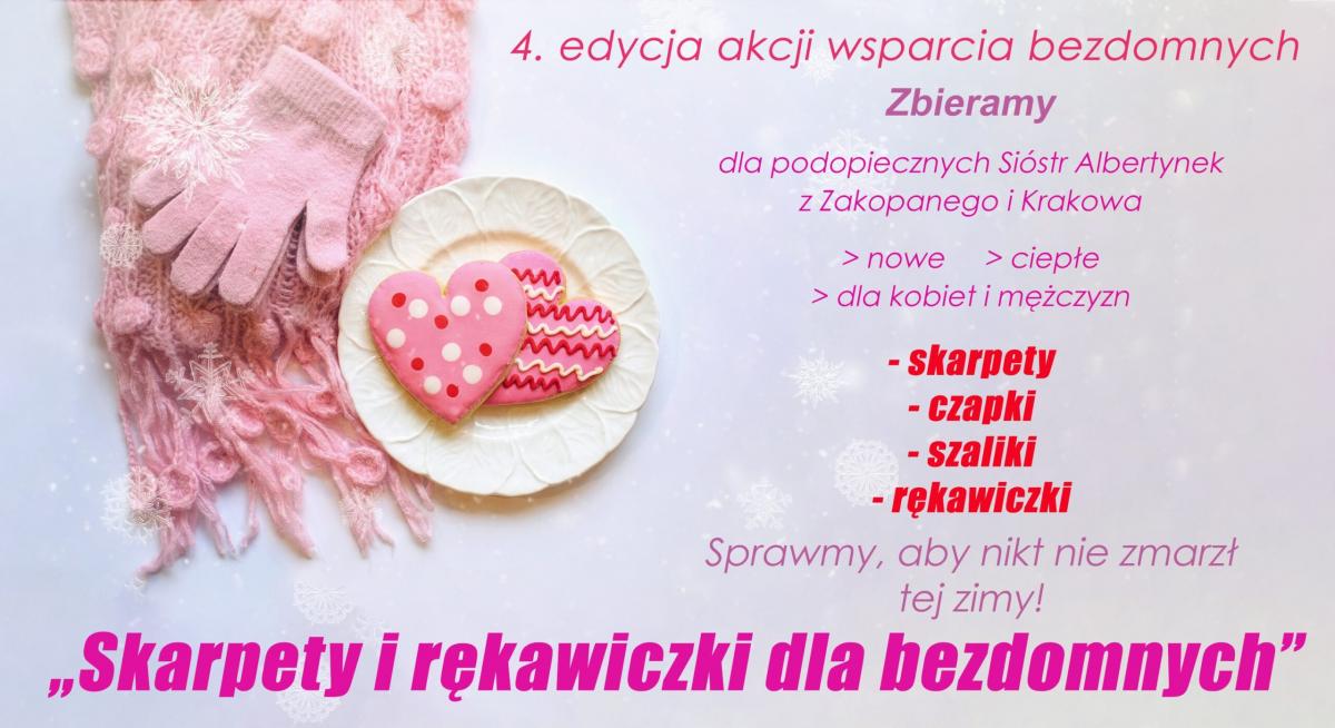 Skarpety i rękawiczki dla bezdomnych - niech nikt nie zmarznie tej zimy