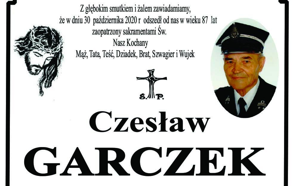 Zmarł druh Czesław Garczek, wieloletni prezes ZOSP RP w gminie Czarny Dunajec