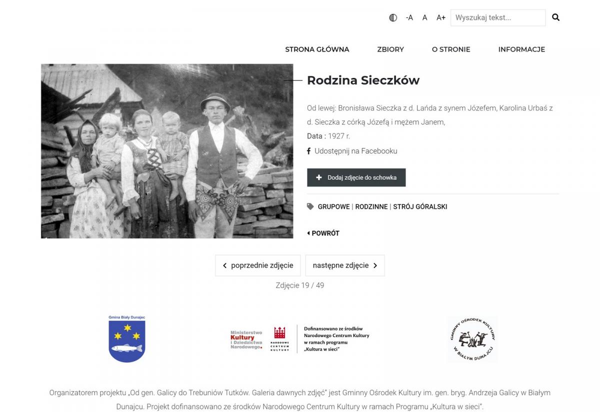 „Od gen. Galicy do Trebuniów Tutków. Galeria dawnych zdjęć”