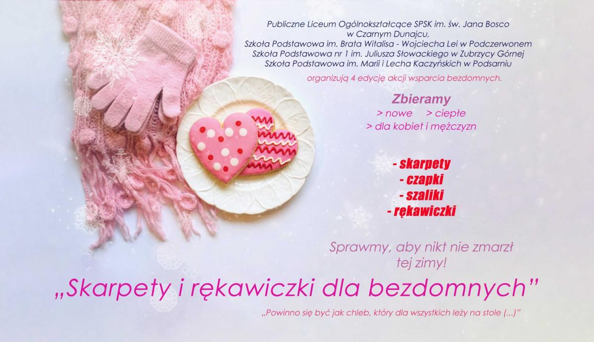 „Skarpety i rękawiczki dla bezdomnych” - dołącz do 4. edycji akcji charytatywnej