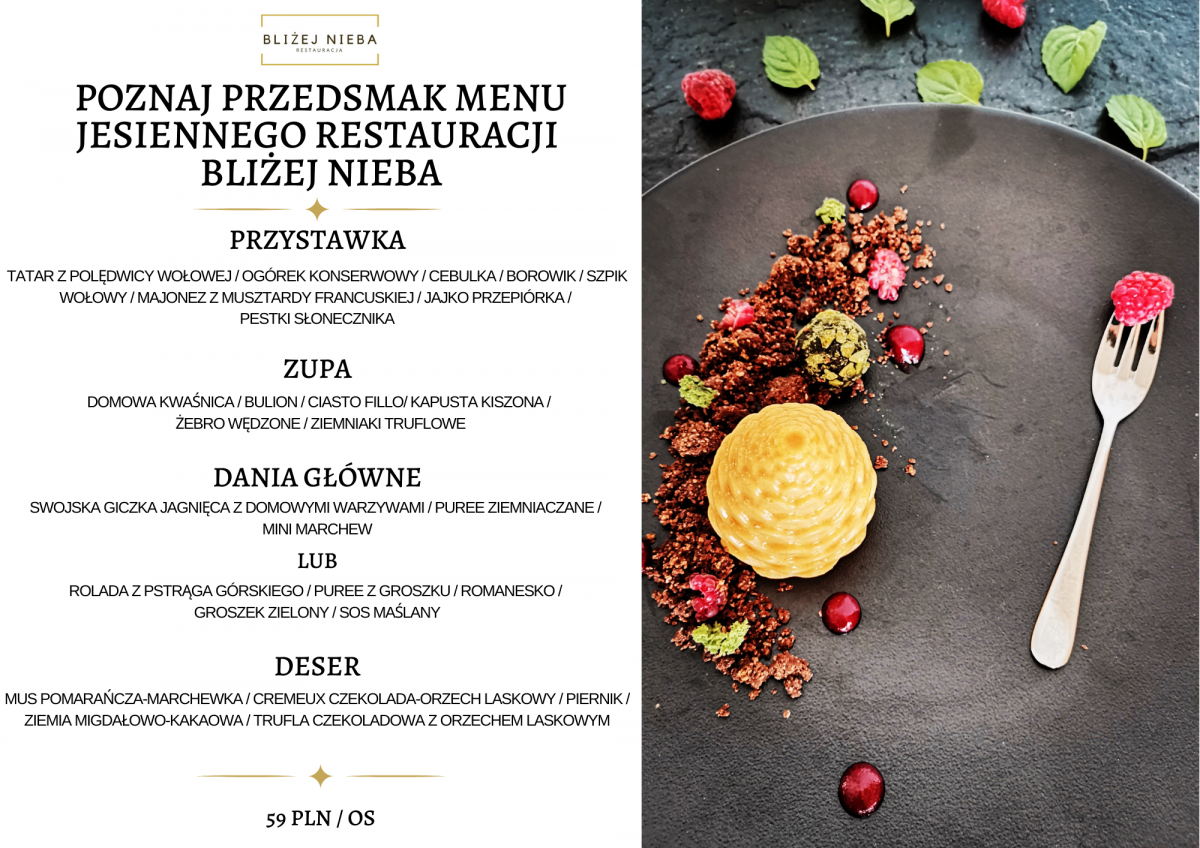 Kochani, poznajmy się w restauracji Hotelu Bachledówka *** „Bliżej Nieba”.