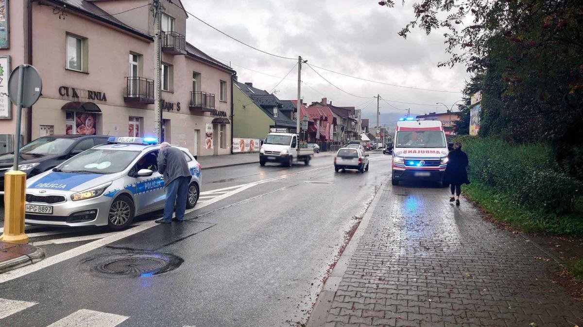 Starszy mężczyzna potrącony na pasach (zdjęcia)