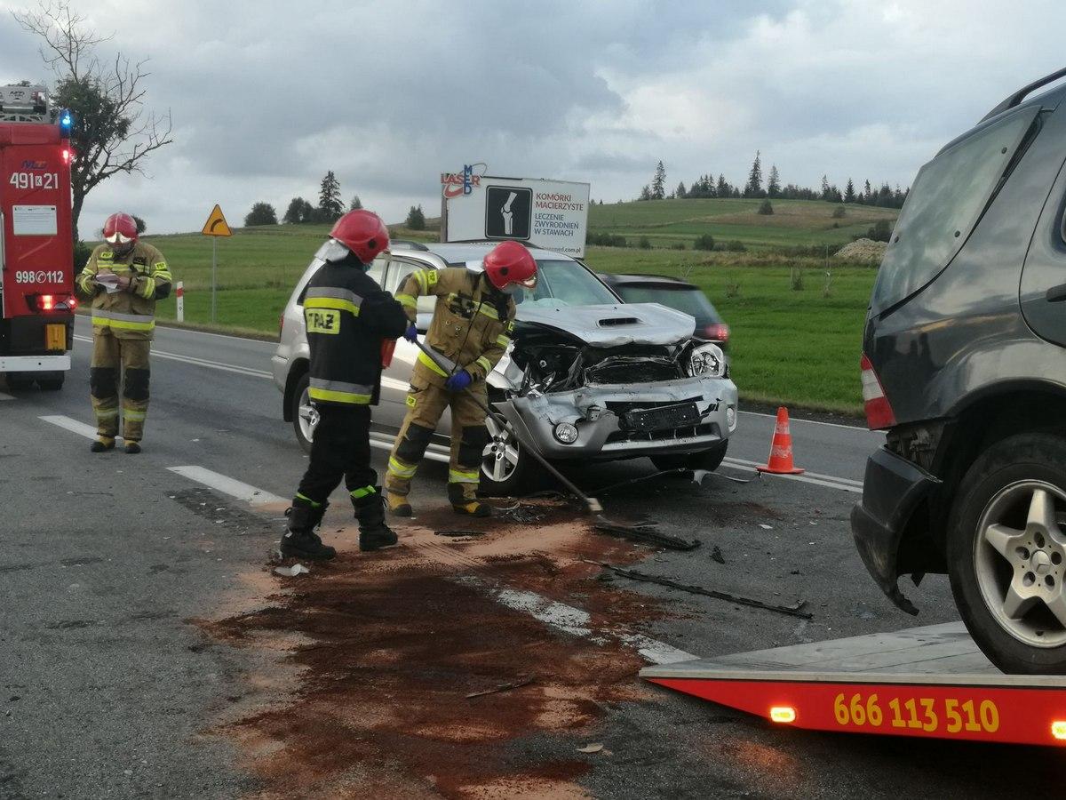 Zderzenie na Niwie (zdjęcia)